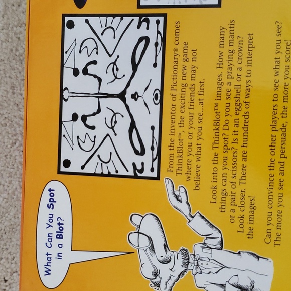 GAMES ThinkBlot Game by Mattel adult 2-6 players - Picture 3 of 7